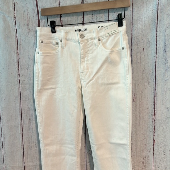 NWT J. Crew 9" vintage slim-straight jean in white wash - Picture 12 of 13